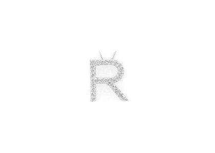 Rhodium Plated | Alphabet Pendants
